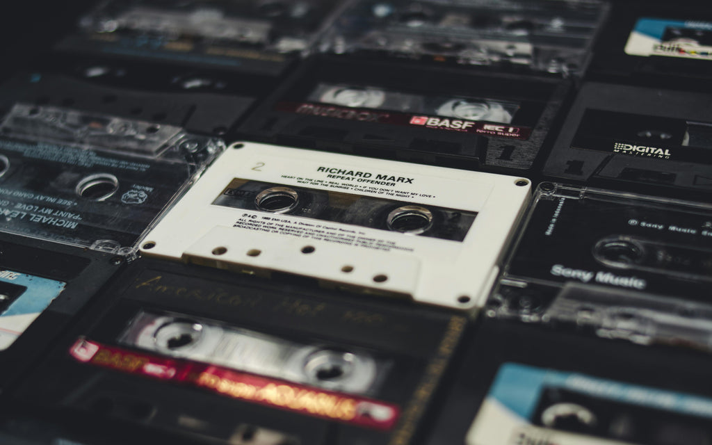 Cintas de casete retro vintage